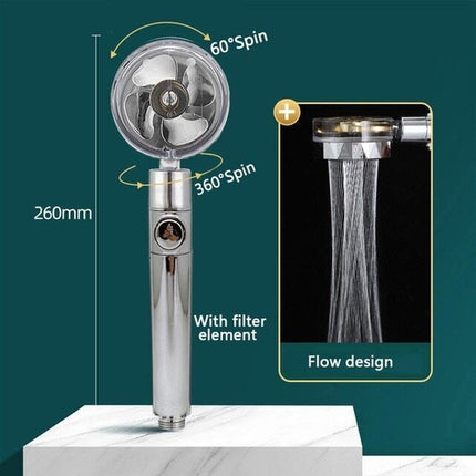 360° Rotation High Pressure Shower Head