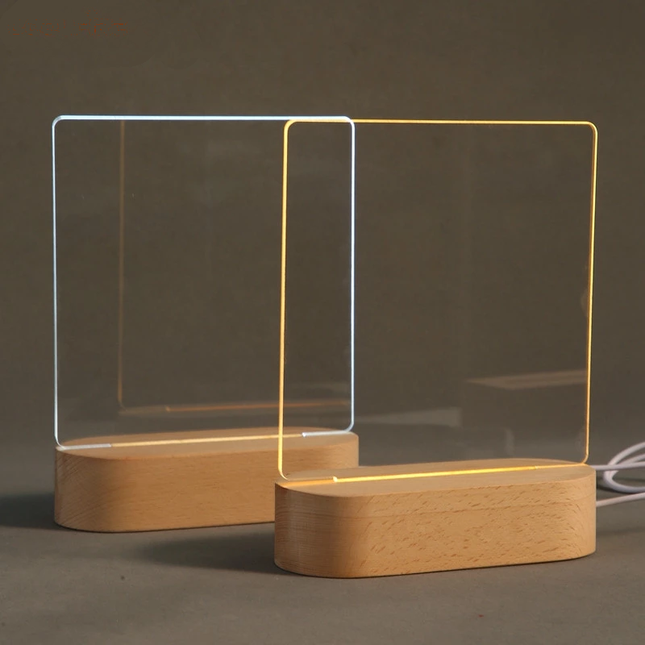 Wood Table Night Light